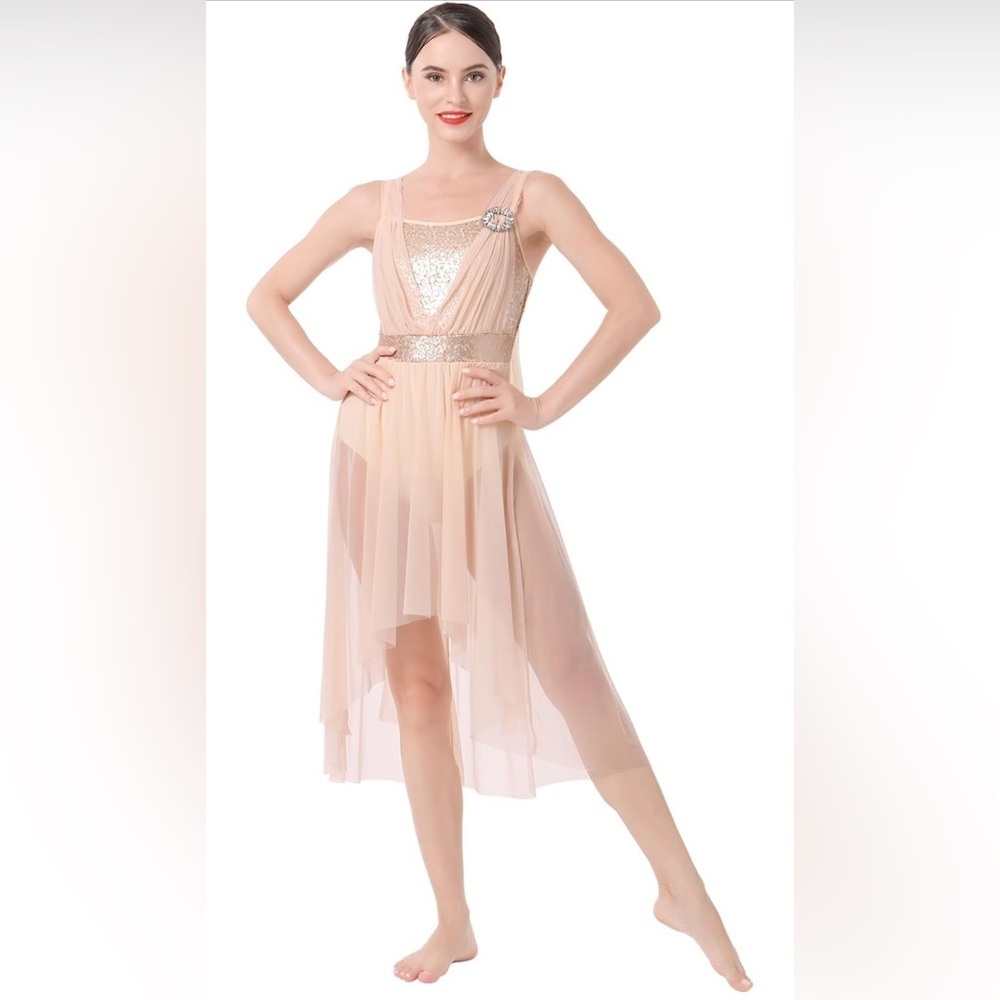 ODASDO Women Adult Lyrical Dance Dress